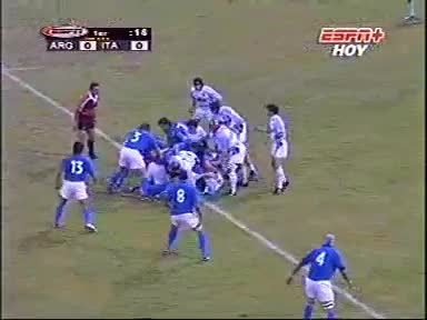 Rugby: Drop di Paul Griffen - Argentina v Italia (2005)