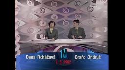 Úplne prvé vysielanie Novín TV JOJ - 2.3.2002, 19:00
