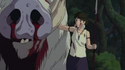 TODAS LAS PARTES SANGRIENTAS DE LA PRINCESA MONONOKE