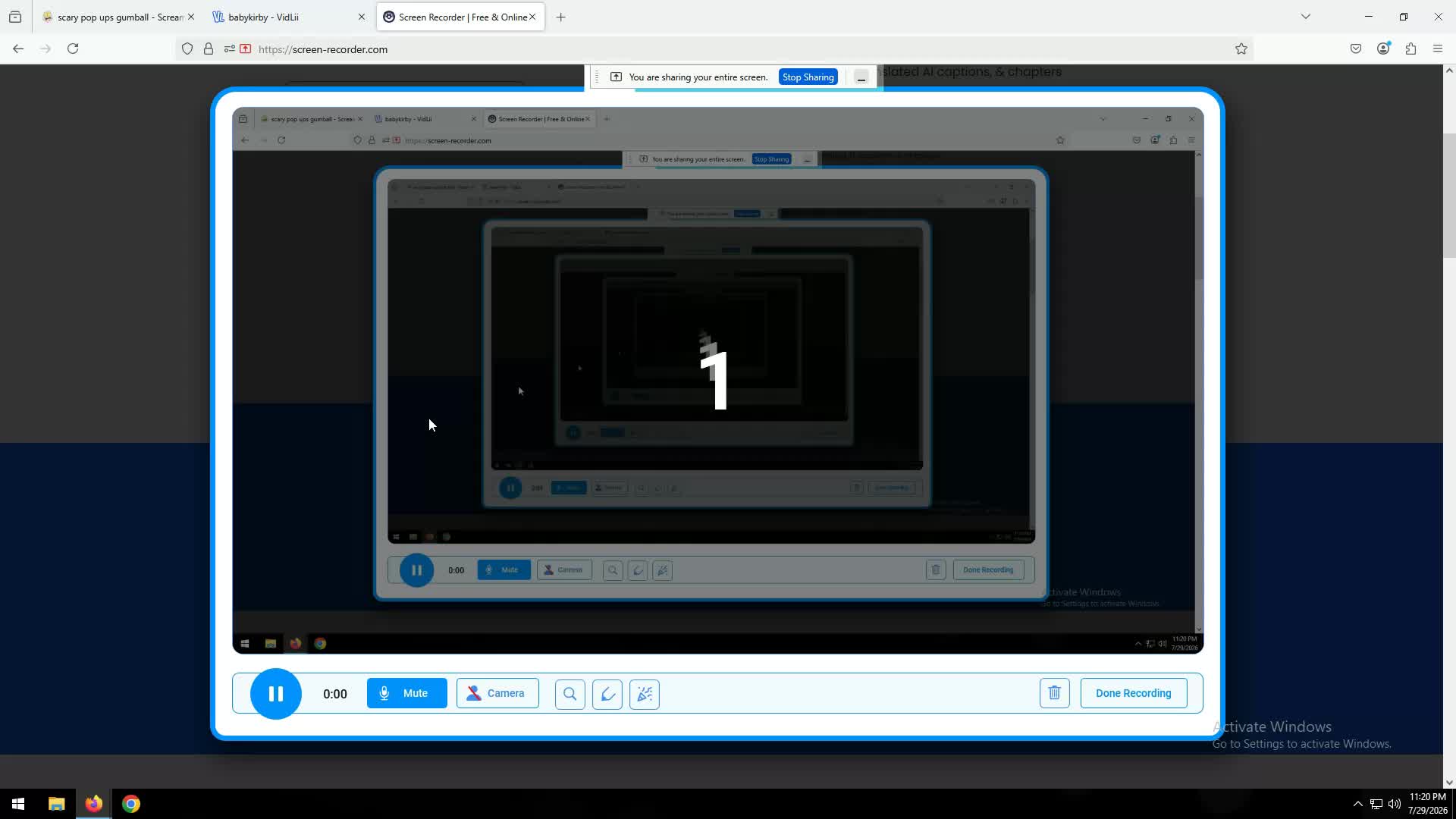 Screen recording!