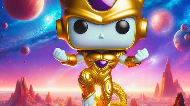 Golden Frieza Funko Pop Story (Abstract)