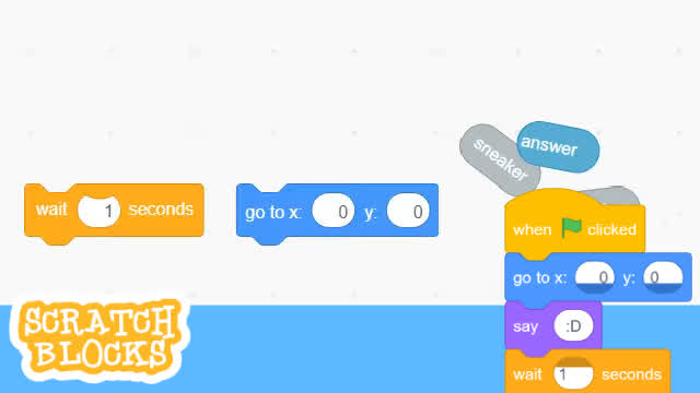 Scratch Blocks - Answer Reporter's Sneakers