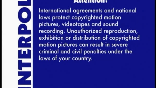 HiT Entertainment Screener Message/INTERPOL Warning Screen (2005)