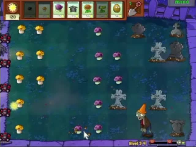 Plantas contra zombies - nivel 2-4