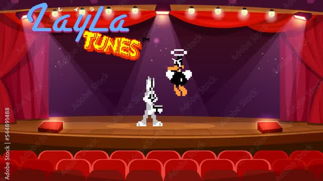 Layla Tunes - Daffy Duck can only do it Once (Layla Style Sprite Animation)