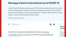 MESSAGE DALERTE A MACRON SONT GOUVERNEMENT ET DAUTRES PAYS POUR DIRE QUE LE COVID EST UNE ARNAQUE 