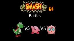 Super Smash Bros 64 Battles #120: Yoshi vs Kirby vs Jigglypuff