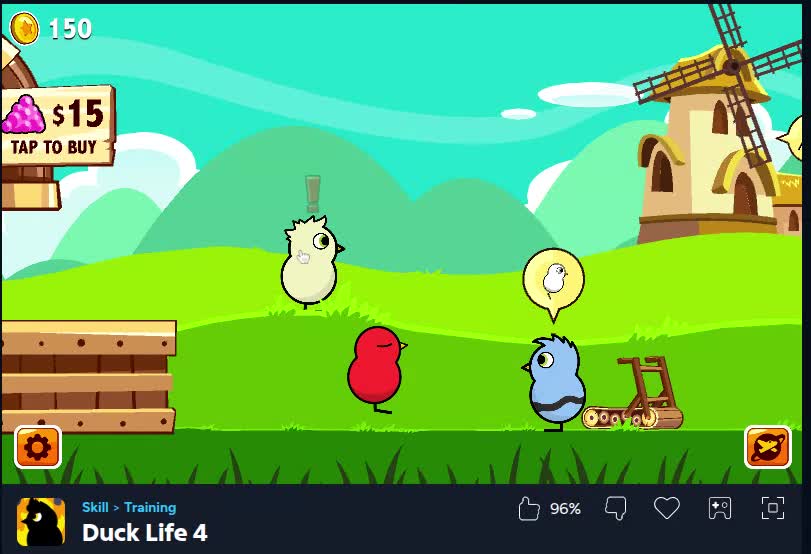 Playing Duck Life 4 on Coolmathgames