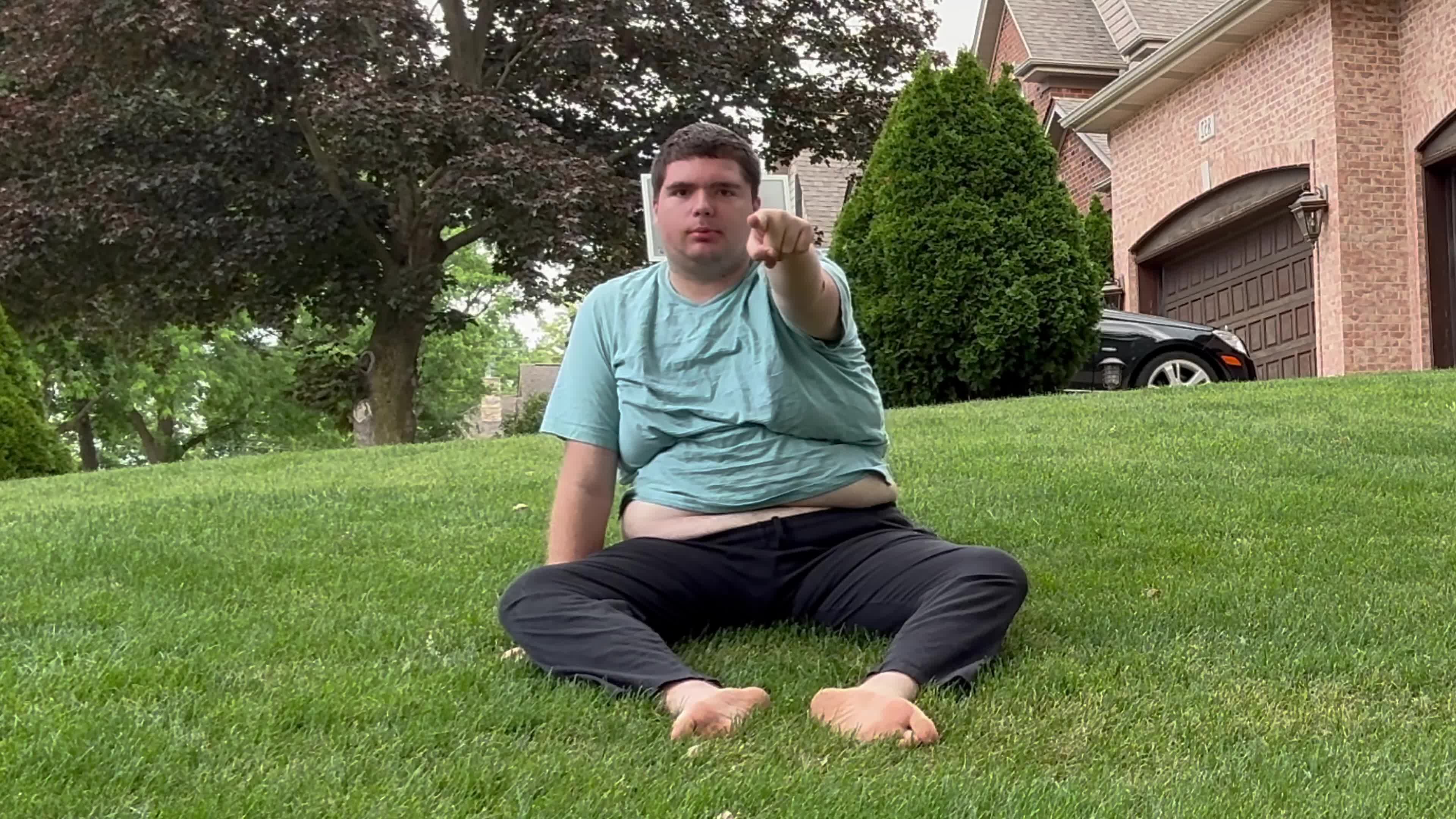 Grass touching Grass touching