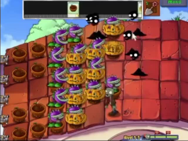 Plantas contra zombies - nivel 5-5 av 2