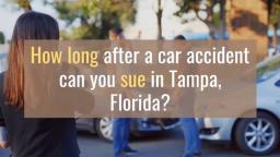 To Sue or Not to Sue?  Options After a Car Accident in Tampa, Florida