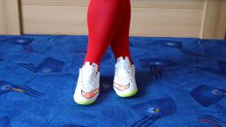 Jana shows her Nike Mercurial white