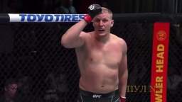 Russian paratrooper Sergei Pavlovich knocked out American Curtis Blaydes in the first round in Las V