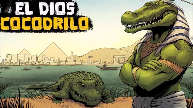 Sobek el dios cocodrilo encontrado en la Antártida cerca de una entrada