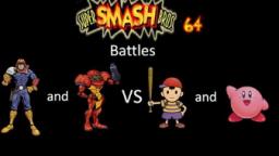 Super Smash Bros 64 Battles #23: Captain Falcon and Samus vs Ness and Kirby