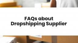 FAQs about Dropshipping Supplier