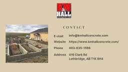 K & M Hall Concrete Ltd.: The Concrete Foundation Contractor