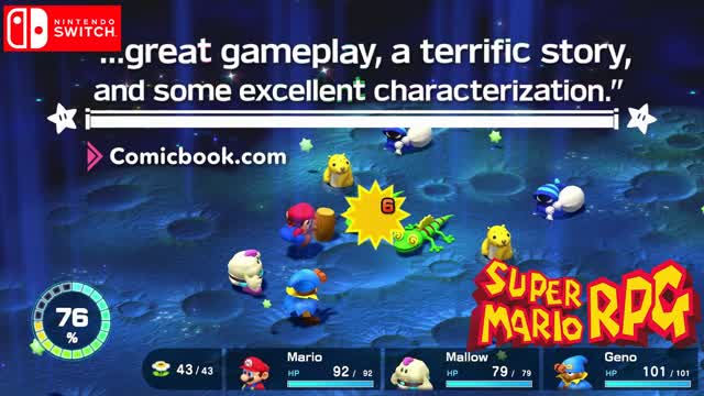 Super Mario RPG: Legend of the Seven Stars HD Remake (Nintendo Switch) – Accolades Trailer