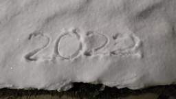 Writing the year 2022 in the snow - Recorded on December 2, 2022, at 7:45PM MT