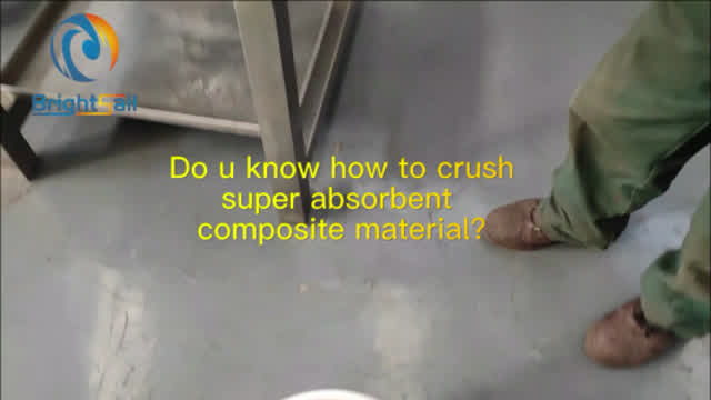 Do u know how to crush super absorbent composite material?#Crusher