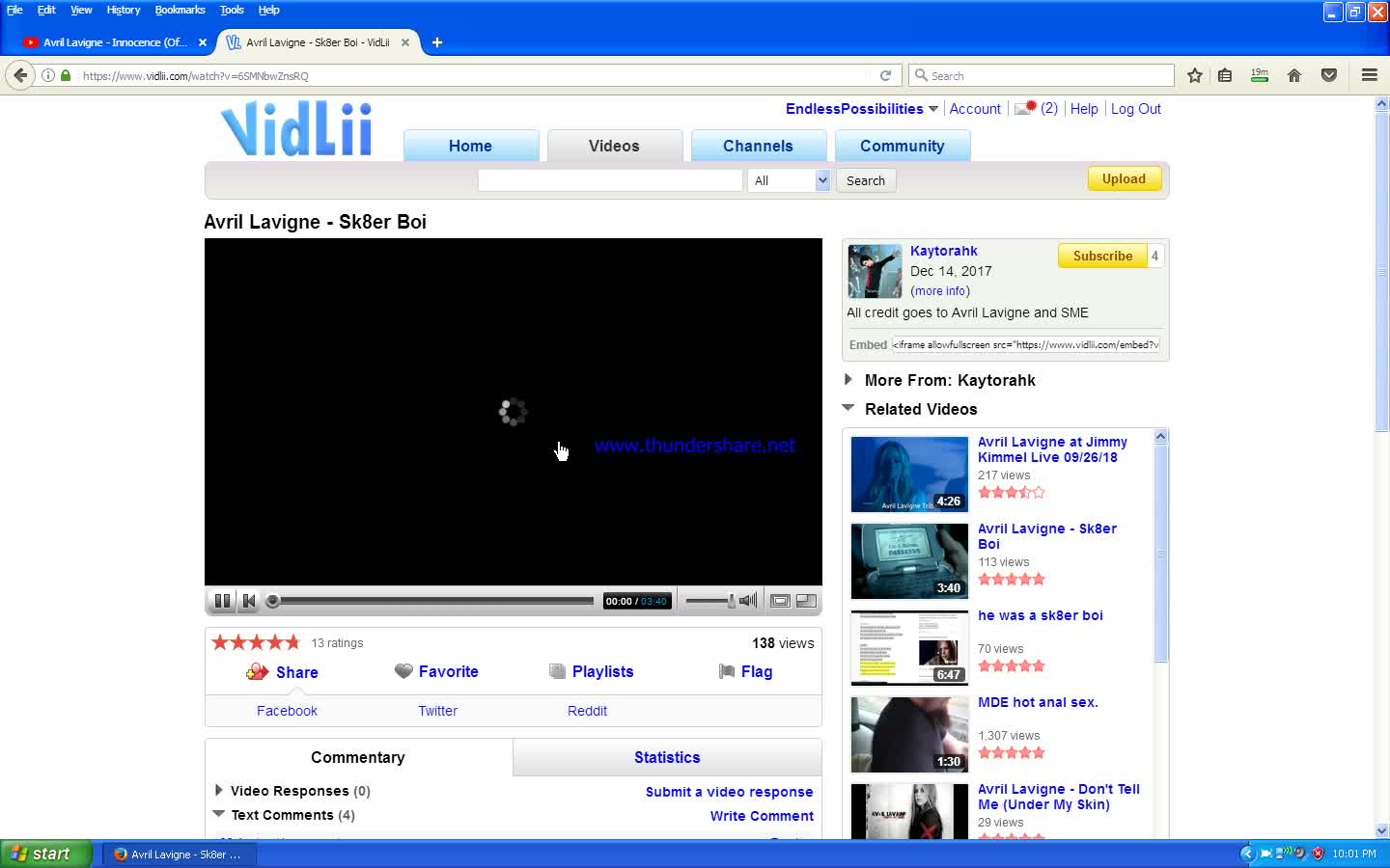 Vidlii wont play videos on windows xp even with updated firefox  45