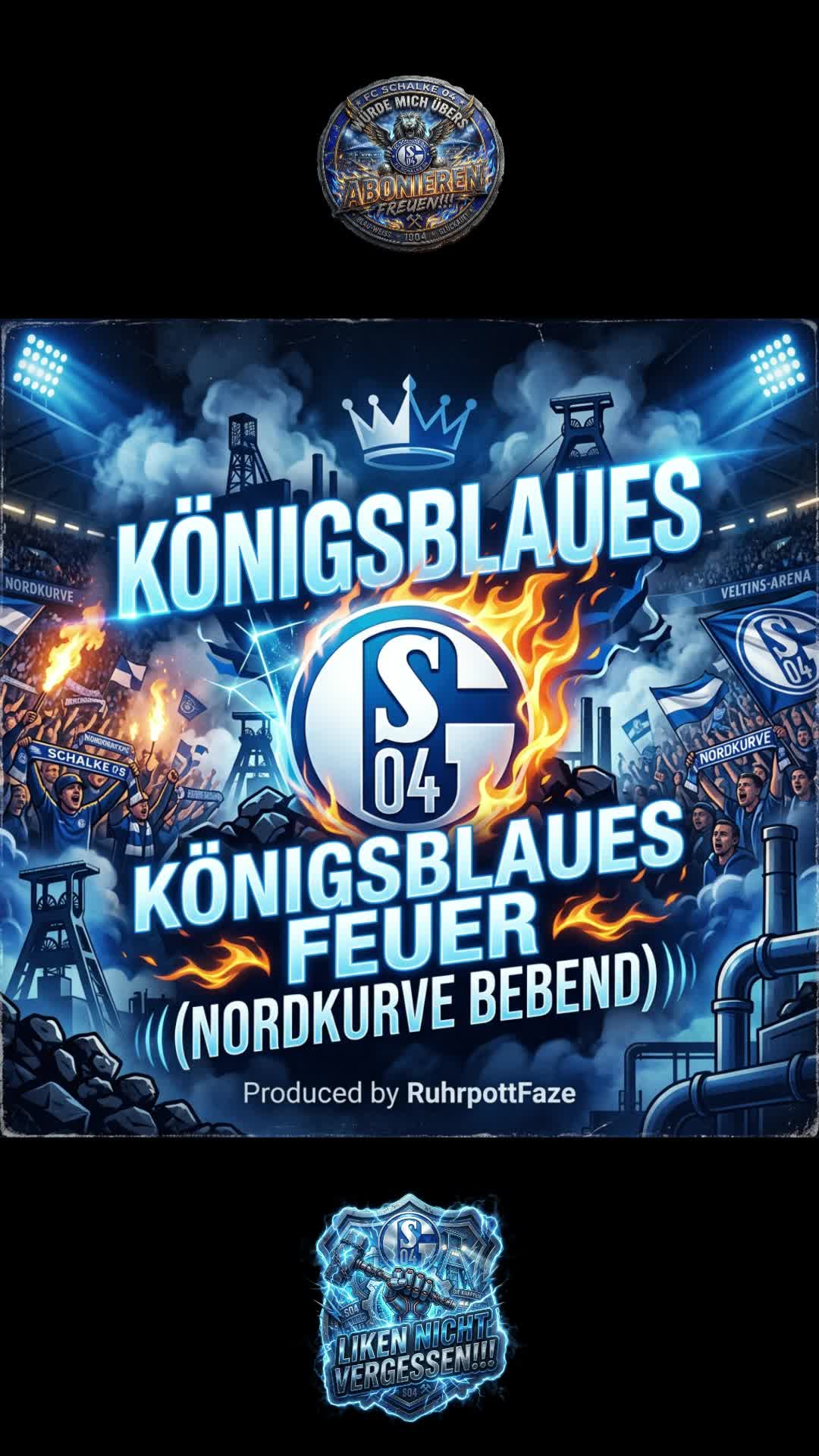 KÖNIGSBLAUES FEUER (NORDKURVE BEBEND)
