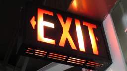 Buzzing Exit Sign
