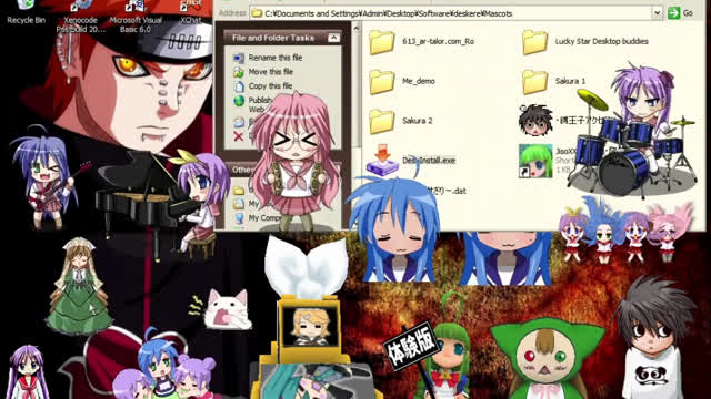 anime desktop mascots collection