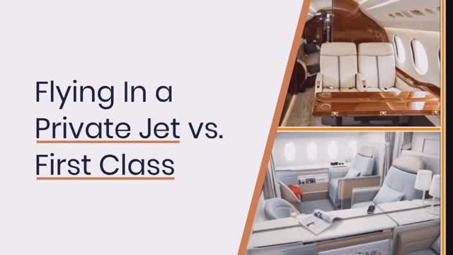 Flying In a Private Jet vs. First Class