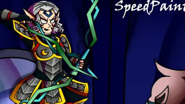 SpeedPaint - Fierce Deity Zelda VS Majora's Wrath