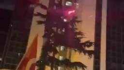 In Turkey, people are smashing Starbucks and trying to set fire to the Israeli Embassy with firework