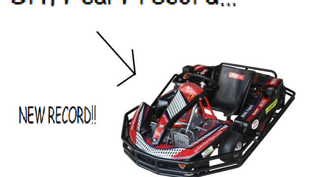 Trying to break a record with a drift cart (KartVlog-1)