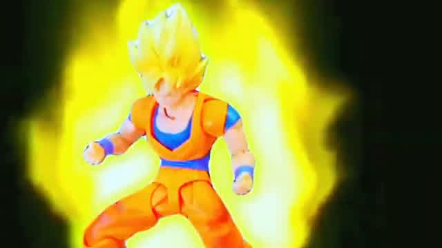 Goku Super Saiyan 2 Transformation Stop Motion