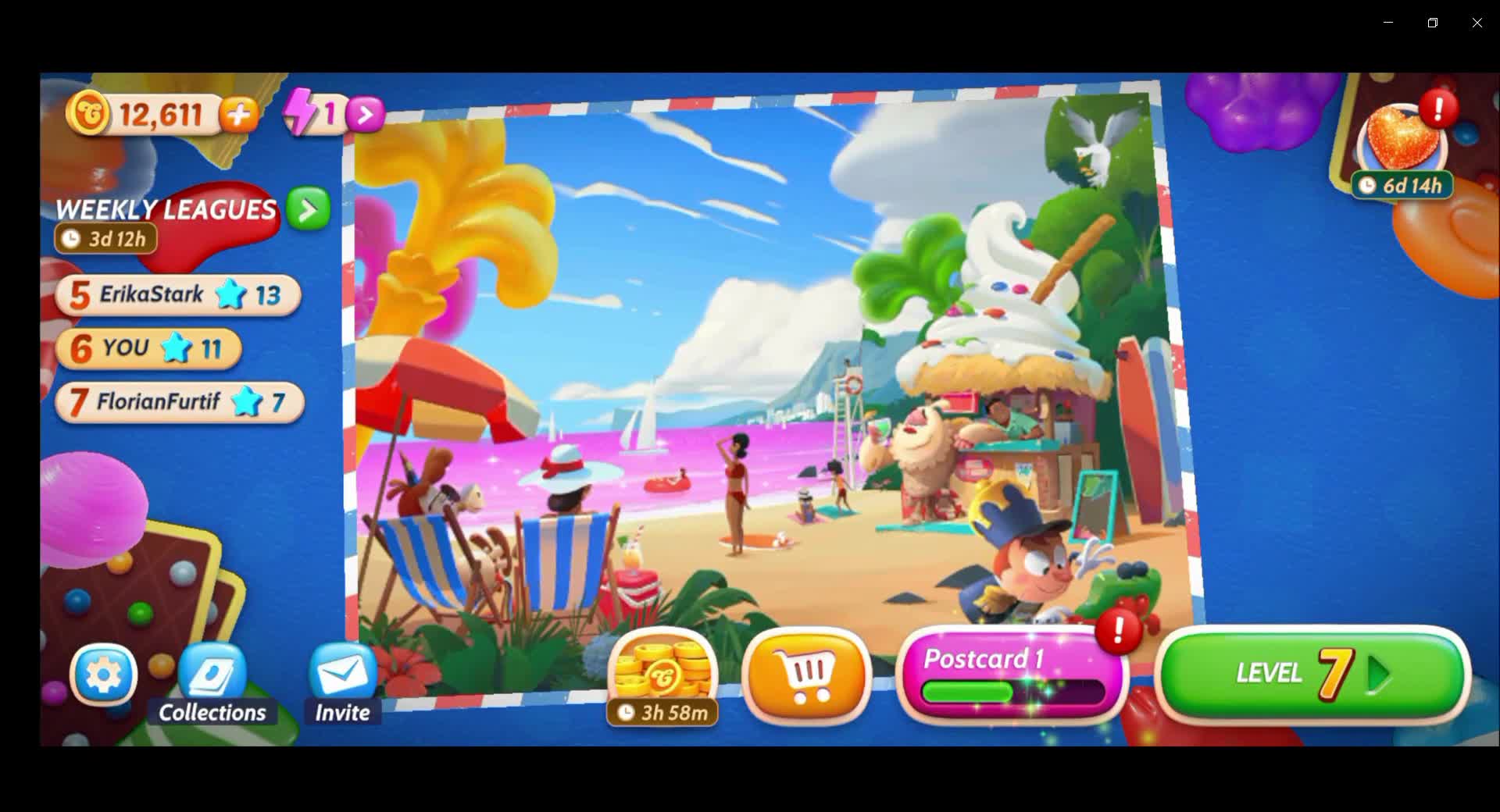 Level 6 Candy Crush Solitaire Chil Play trough