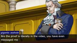 Pheonix Wright breaks because he sended weird messages to apollo justice.