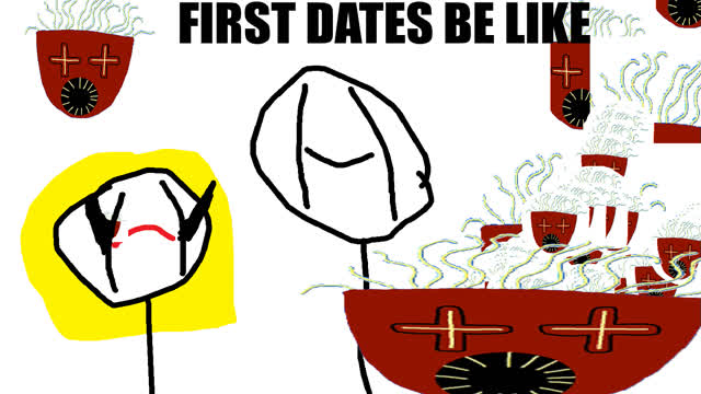 First date story with stick figures First date story with stick figures