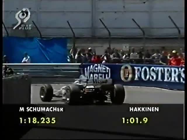 F1 Monaco 1997 Qualifying-Häkkinen crashes