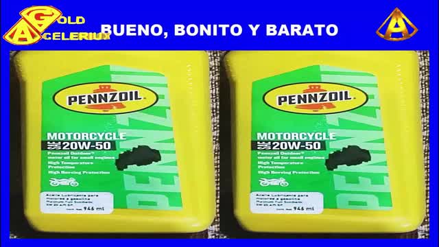 ACEITE PENNZOIL PARA MOTOS, CON  LAS 3B, @GOLDACELERIUX