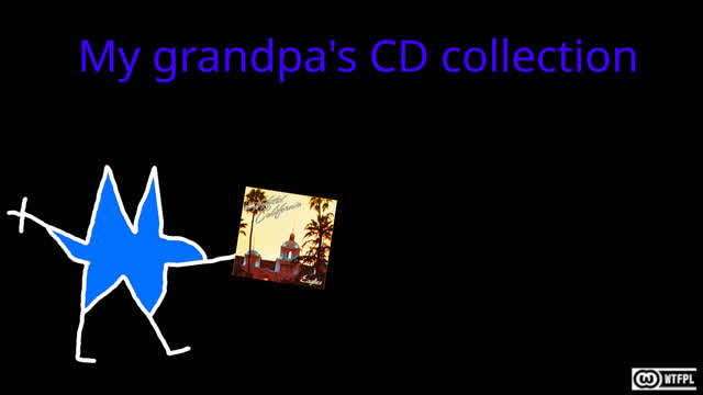 My grandpa's collection of CDs