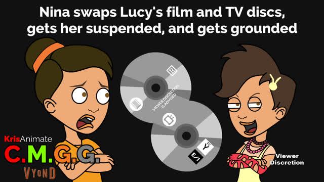 CMGG: Nina swaps Lucys film and TV discs, gets her suspended, and gets grounded