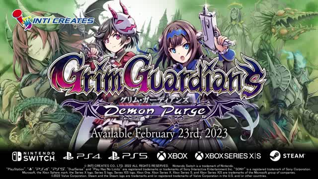 Grim Guardians Demon Purge - Release Date Trailer [February 23rd 2023]