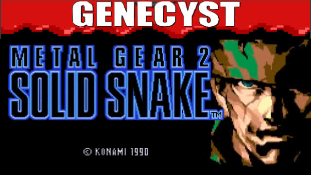 Metal Gear 2: Solid Snake Megadrive/Genesis Port on Genecyst Emulator for MS-DOS