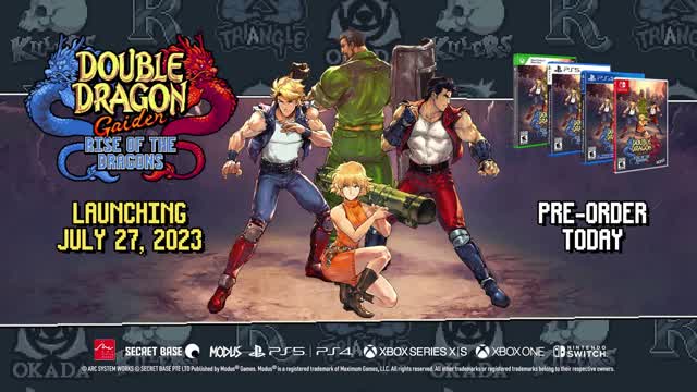 Double Dragon Gaiden: Rise Of The Dragons Release Date Trailer [July 27th,2023]