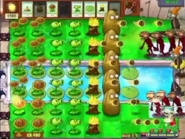 Plantas contra zombies - nivel 3-9 av 2