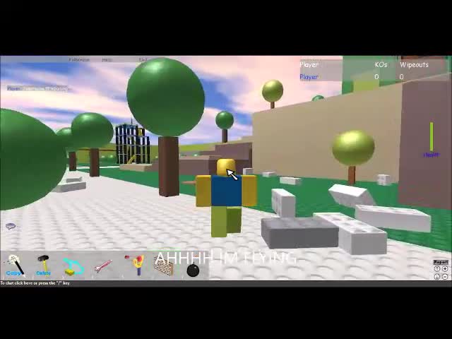 Playing ROBLOX crossroads by myself