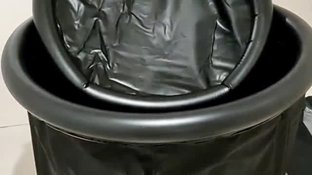 Indulge in Luxury: Inflatable Black Tub