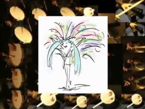 32人全部俺 初音ミク『表現者のサンバ』オリジナル曲 叩いてみた(補正版再版)