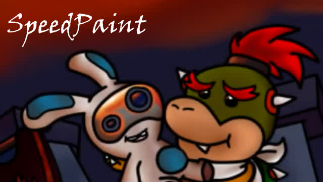 SpeedPaint - Bowser Jr. & Spawny