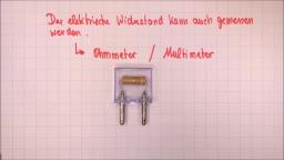 Der elektrische Widerstand