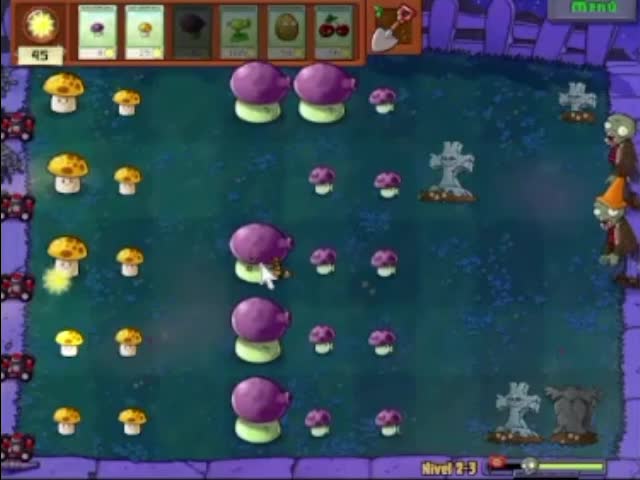 Plantas contra zombies - nivel 2-3